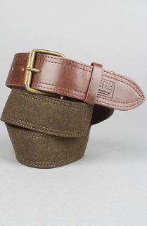 Obey The Field Belt in Heather Olive Brown