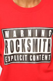 RockSmith The Explicit Crewneck Sweatshirt in Red