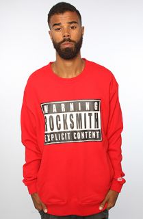 RockSmith The Explicit Crewneck Sweatshirt in Red