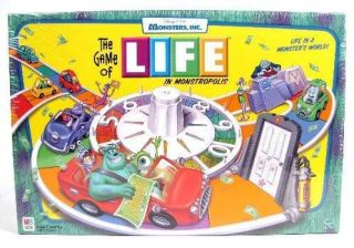 Disney Pixar The Game of Life in Monstropolis Monsters Inc Edition New