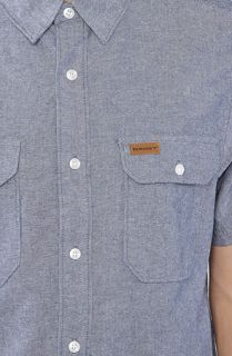 Elwood The Prison SS Buttondown Shirt in Blue Chambray