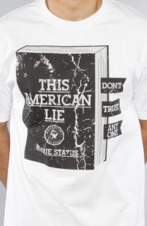 DTA   Rogue Status The American Lie Tee in White Black
