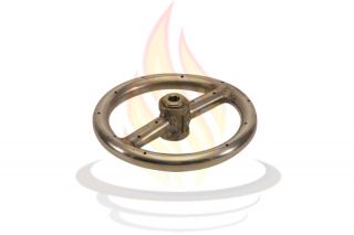 Round Stainless Steel Gas Fire Pit Burner Kit   Propane (LP)