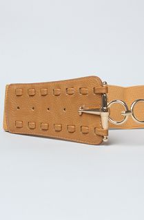 Accessories Boutique The Woven Gold Buckle Belt in Camel  Karmaloop