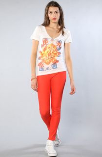 Obey The Psych Girl Deep VNeck Tee Concrete