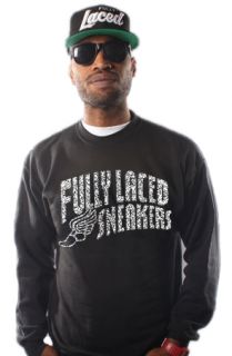 Fully Laced The Fully Laced Sneakers Crewneck SweatshirtBlkEle