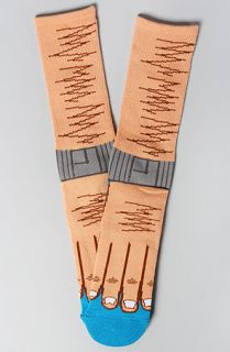 NEFF The Hand Stand Socks in Tan Concrete