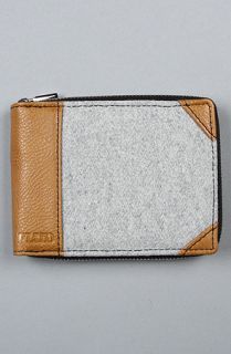 Flud Watches The Zip Wallet in Grey Brown