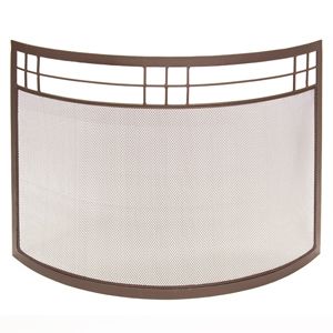 woodstove extras view all arts and crafts curved fireplace screen