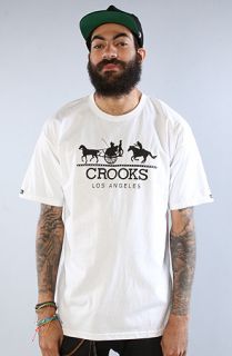 Crooks and Castles The Royal Wrangler Tee in White