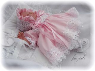 Fairytale Newborn Romany Guipure Dress Set Reborn 18 20