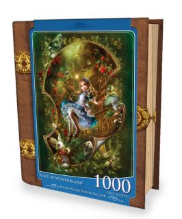 Fairytales Book Box Puzzle Alice in Wonderland 1000 Pcs