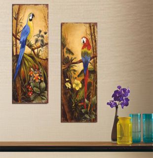 Original Hot Sell Abstract Modern Wall Deco Oil Painting Two Parrot No