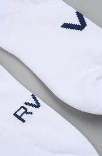 RVCA The Transfer Socks in White Concrete