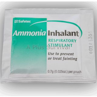  Ammonia Inhalants Great for First Aid Emergency Survival Kits