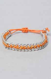 Accessories Boutique The Silver Chain Bracelet in Orange  Karmaloop