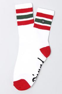  co the hi stripe socks in white red green $ 32 00 converter share on