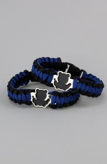 Entree Entree LS Teddy plated blue paracord bracelet