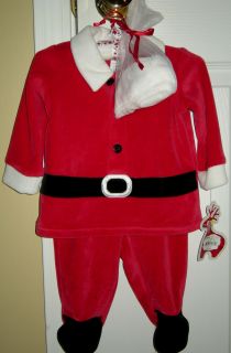 NWT INFANT BOYS FIRST MOMENTS SANTA CLAUSE OUTFIT SIZE 3 MONTHS RETAIL