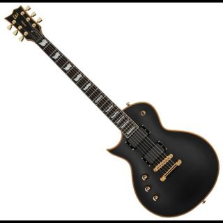  esp ltd deluxe ec 1000 left handed vintage black electric guitar lefty