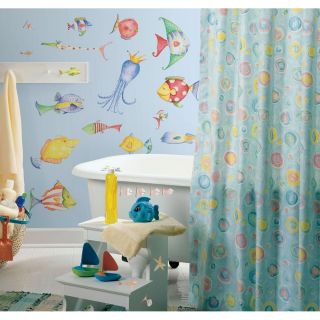  Wall Decals Tropical Fish Bathroom Stickers Room Decor