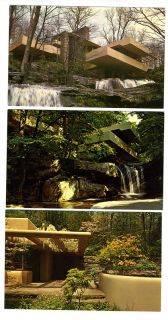 Frank Lloyd Wrights Postcards Fallingwater Pittsburgh Pennsylvania
