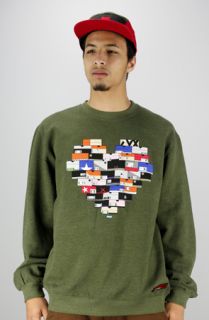Entree Entree LS Sneakerbox Heart Olive Crew