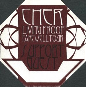 Cher 2002 Living Proof Farewell Tour Guest Pass