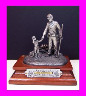  Fine Pewter Figurine by Barnum 1987 The Farewell 1554 2500