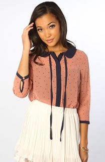 LA Boutique The Peyton Top in Mauve Concrete