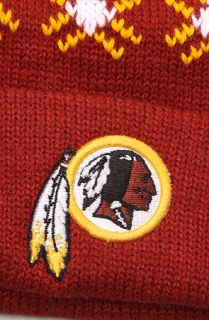 47 Brand Hats The Washington Redskins Tip Off Pom Beanie in Razor Red