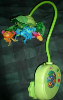 Fisher Price Rainforest Animals Peek A Boo Leaves Musical Baby Crib