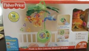 Fisher Price Rainforest Peek A Boo Leaves Music Mobile