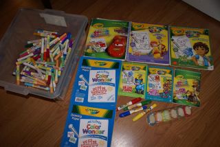  Crayola Wonder Coloring Pads Markers Finger Paint Cars Diego Toy Story