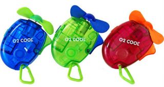  Battery Operated Personal Pocket Water Misting Fan w Carabiner