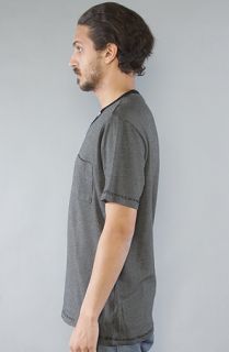 LRG Core Collection The Core Collection Striped YNeck Tee in Black