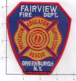 New York Greenburgh NY Fairview Fire Dept Patch