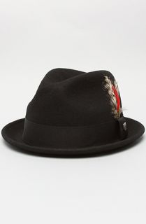 Brixton The Jones Hat in Black Felt Concrete