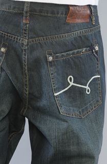 LRG The Expansion Team Classic 47 Fit Jeans in Dark Indigo Wash