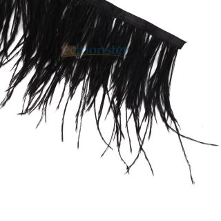 77 Feather Ostrich Feathers Wave Cloth Belt for Dress Up Show