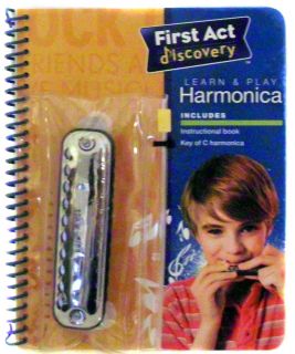 First Act Discovery Learn & Play HARMONICA Instrument Song Book Sheet