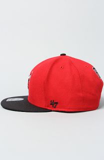 47 Brand Hats The Chicago Bulls Backscratcher Snapback Hat in Red