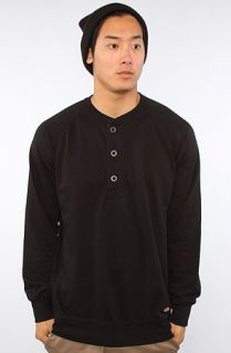 Dickies The Lightweight Terry Henley Sweatshirt in Black  Karmaloop