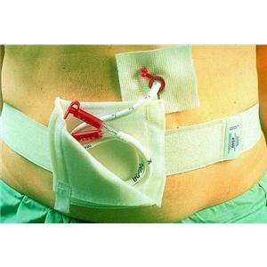  for use in securing feeding tubes adjustable waistband allows one size