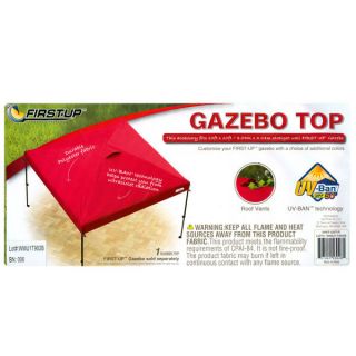 First Up EZ 10ft x 10 Foot Gazebo Canopy UV Protection Tent Top Cover