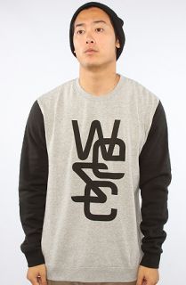 WeSC The Overlay Heart Sweatshirt in Gray