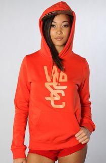 WeSC The Overlay Sweatshirt in Aurora Red