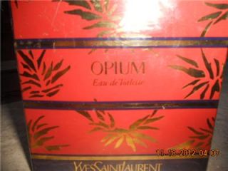  in ORG Box Yves Saint Laurent Opium Eau de Toilette 2 FL Oz
