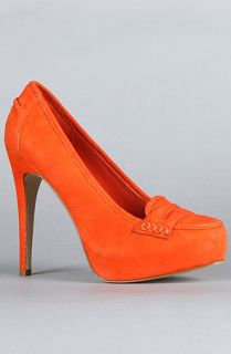 DV by Dolce Vita The Bridgette Shoe in Orange Red Suede  Karmaloop