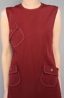 Vintage Boutique The Burgundy Patch Pocket Dress